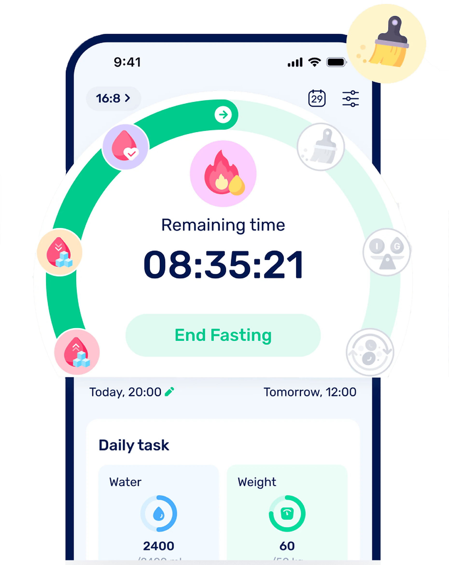 GoFasting fasting timer feature