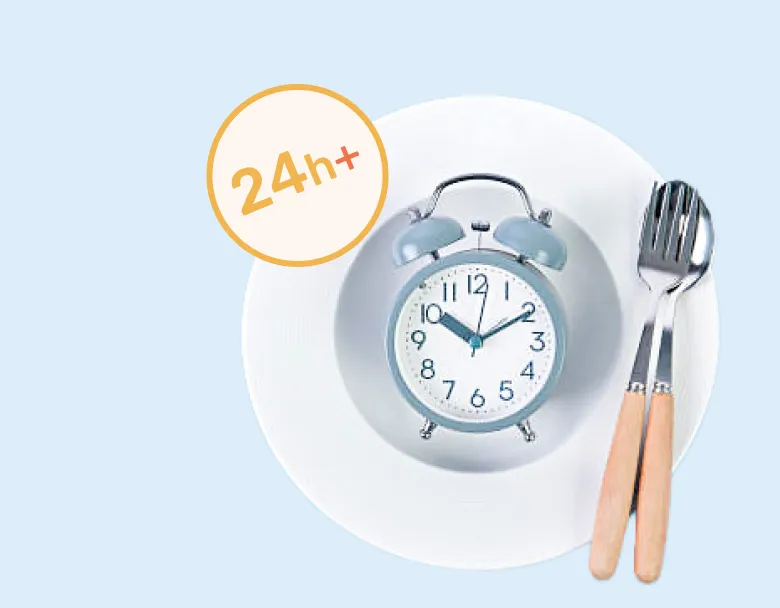 Resuming eating after prolonged fast (24h+)